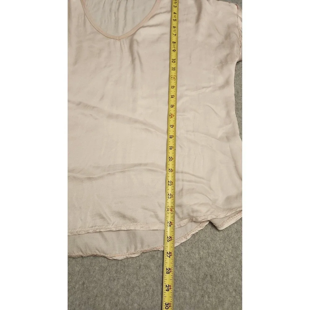 Sosia Shirt Womens Medium V‎ Neck Made in Italy Rayon Viscose Lightweight Top